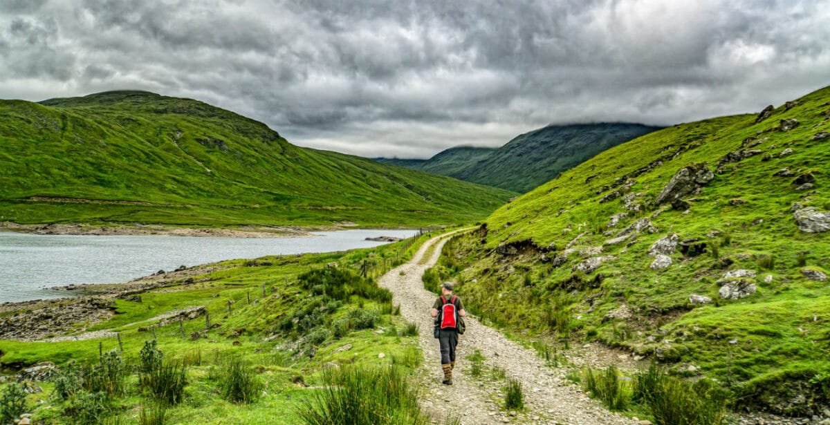 Hillwalker in Scotland