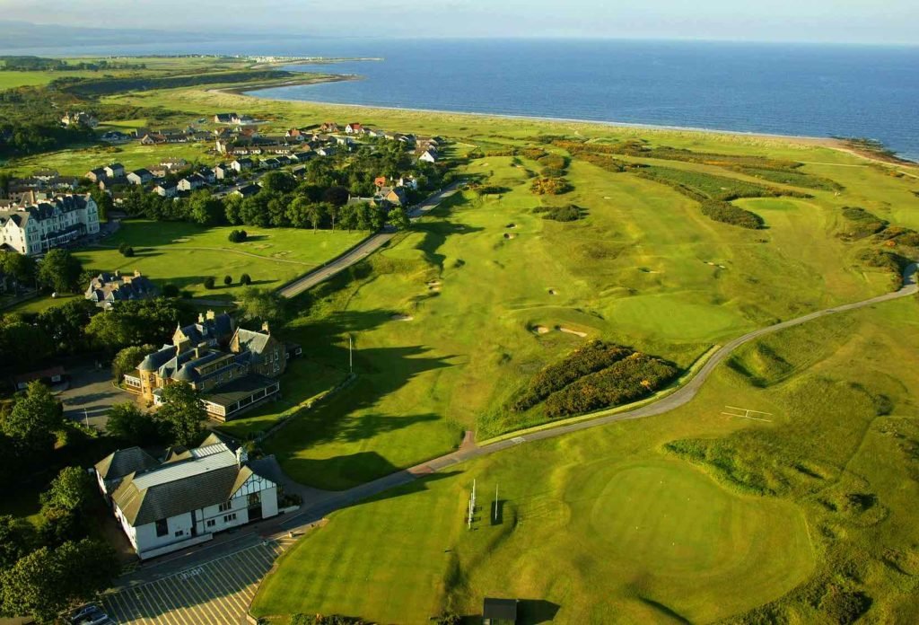 Aerial View of Royal Dornoch Golf Club