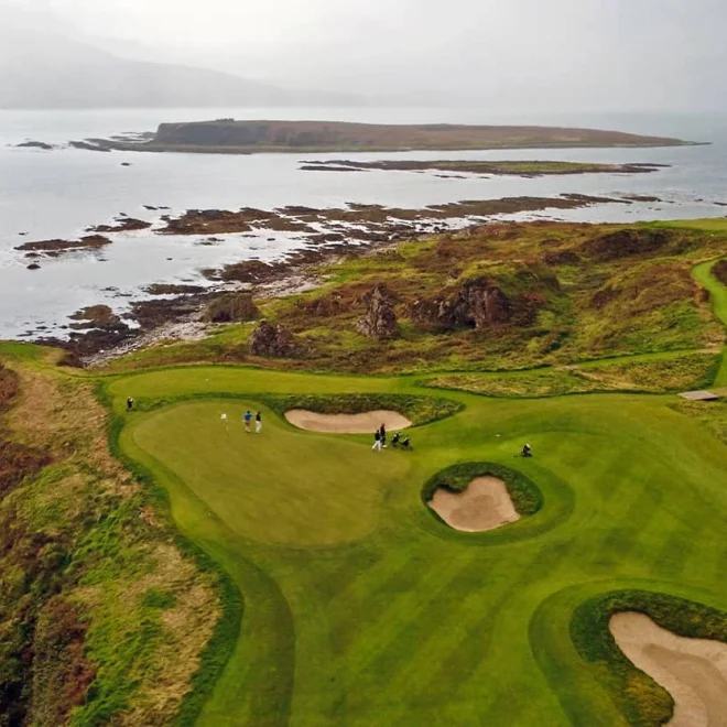 ardfin 18th hole view